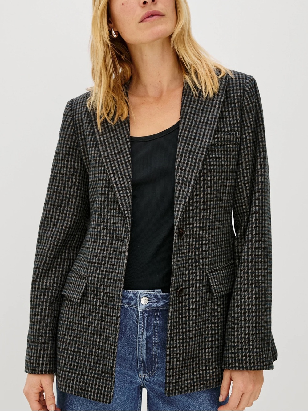 NWT Rails Doris Blazer In Glasgow Check! Size S